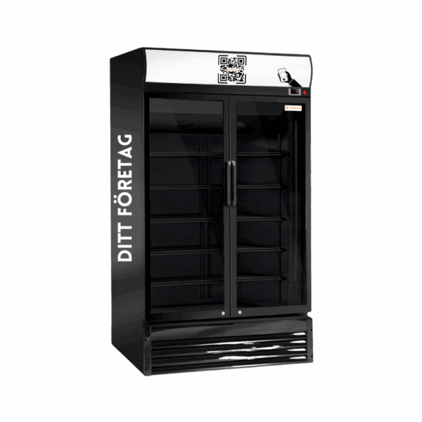 Dubbelkyl 880 liter - Varuautomat med swish -Foodlock - Enkelkyl (Stående kyl med enkeldörr 345 liter) Pris_ Från 11890_- - Marknadens mest prisvärda varuautomat 2025! 