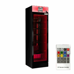Enkelkyl 345 liter - RGB - Varuautomat med swish -Foodlock - Enkelkyl (Stående kyl med enkeldörr 345 liter) Pris_ Från 11890_- 