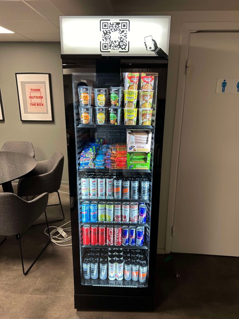 Foodlock obemannad butik dryck snacks självbetjaning